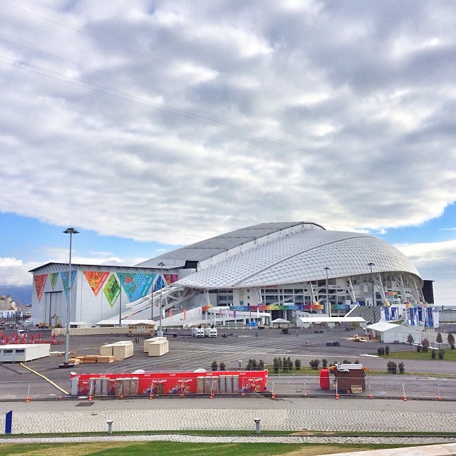 Opening ceremony is just hours away from kicking off at Fisht Stadium! #SochiTODAY #Sochi2014 #GoTeamUSA