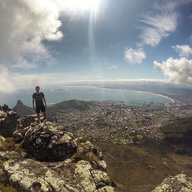 Summit at Table Mountain. Can confirm we took the cable car down.
