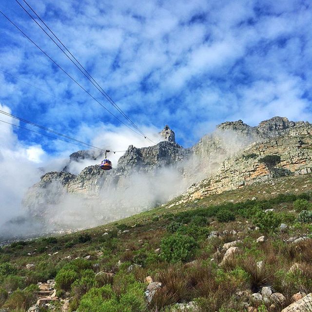 Halfway into today's climb. Chances we take the cable car down? High.